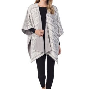 Cuddl Duds Gray and White Sleep Wrap